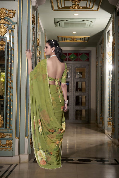 Georgette Silk Saree.