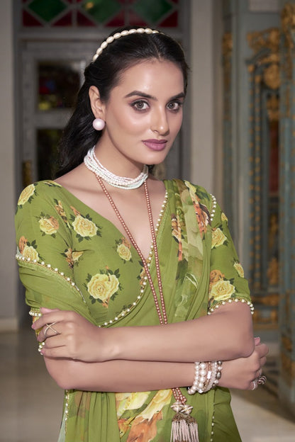 Georgette Silk Saree.