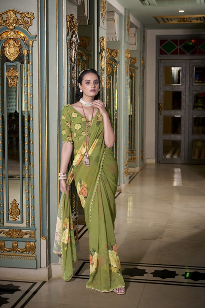 Georgette Silk Saree.