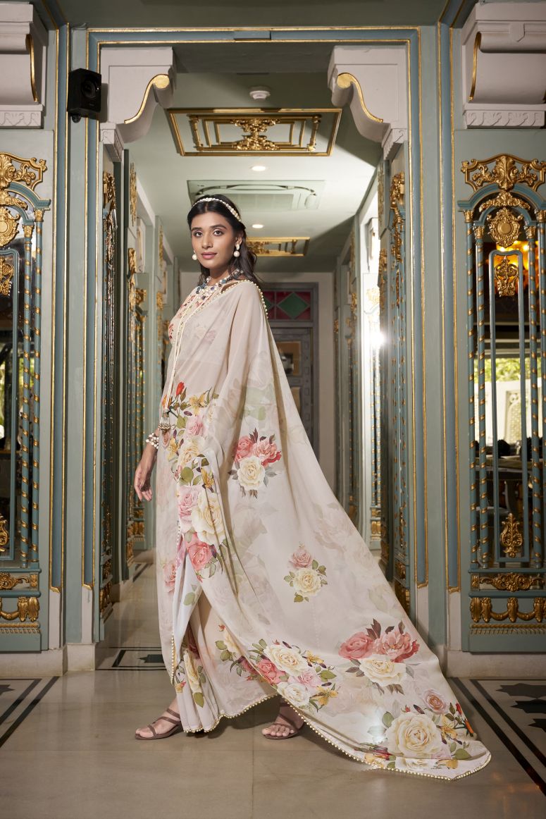 Georgette Silk Saree.