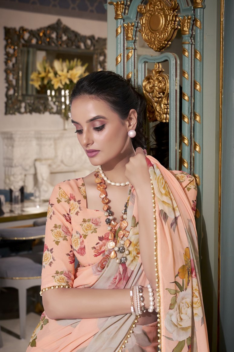 Georgette Silk Saree.