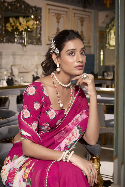 Georgette Silk Saree.