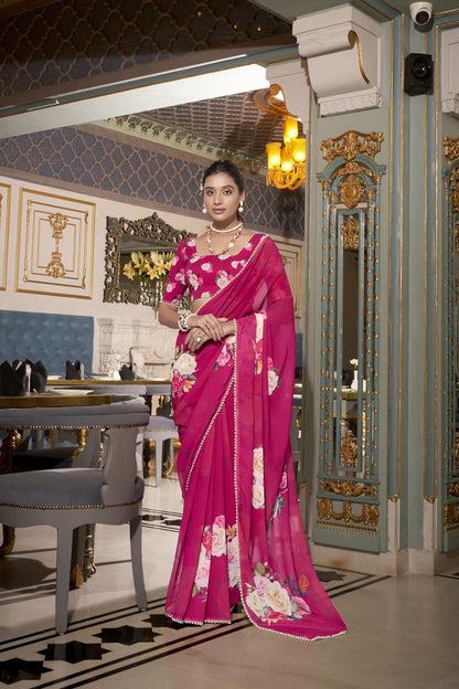 Georgette Silk Saree.