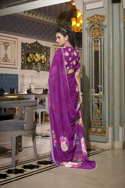 Georgette Silk Saree.