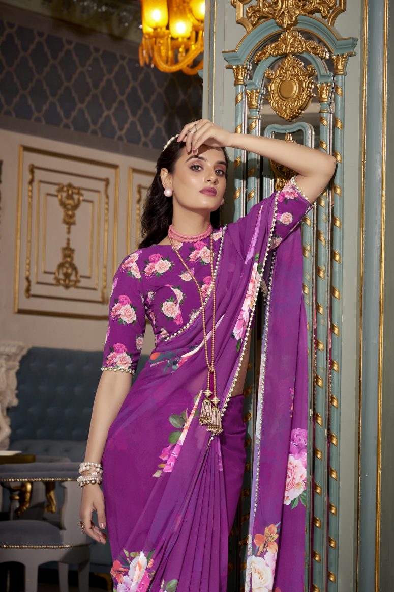 Georgette Silk Saree.