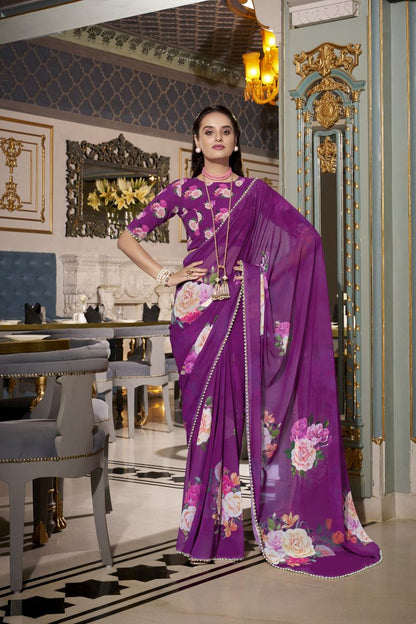 Georgette Silk Saree.