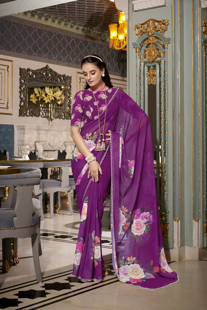 Georgette Silk Saree.