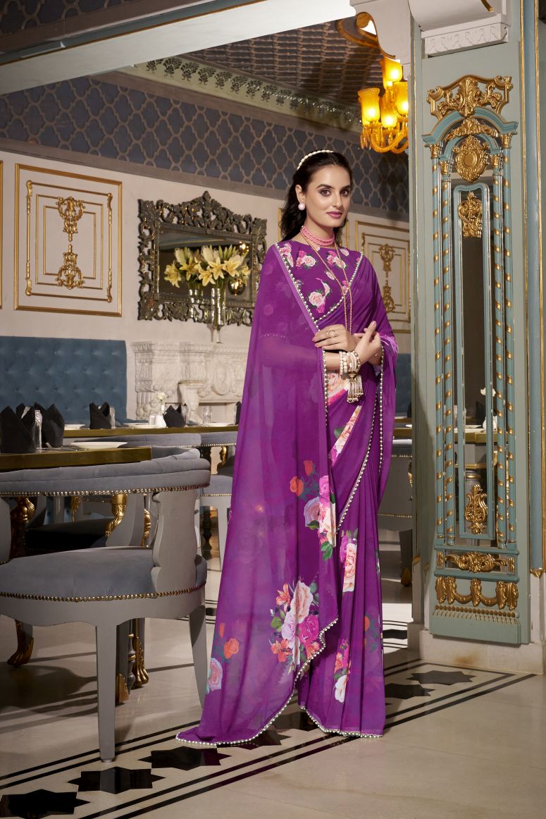 Georgette Silk Saree.