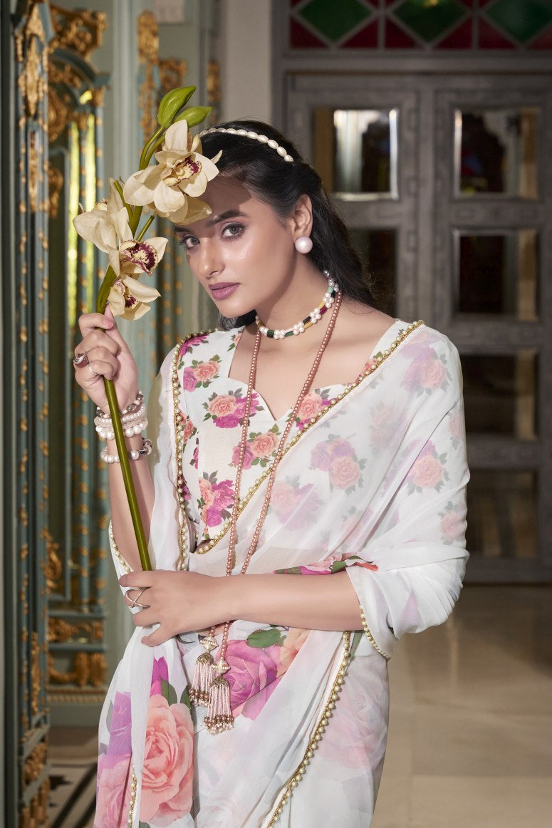 Georgette Silk Saree.