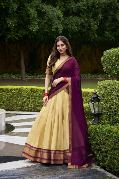 Latest Semi Stitched Lehenga Choli With Dupatta.