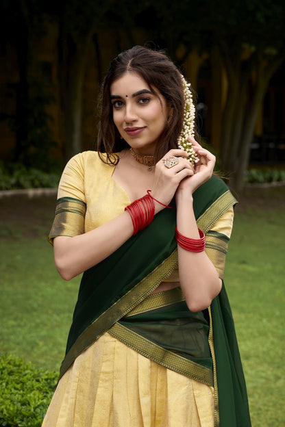 Latest Semi Stitched Lehenga Choli With Dupatta.