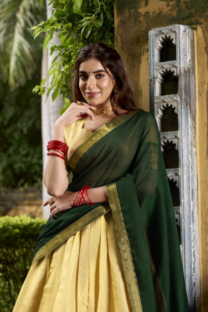 Latest Semi Stitched Lehenga Choli With Dupatta.