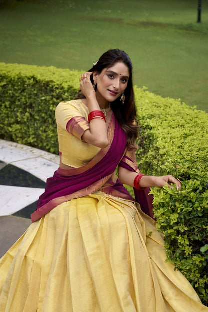 Latest Semi Stitched Lehenga Choli With Dupatta.