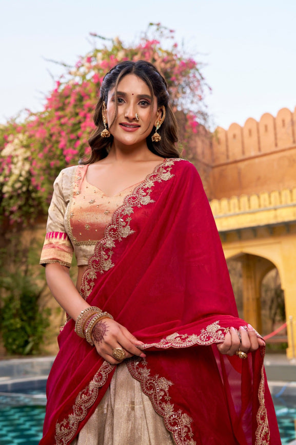 Latest Semi Stitched Lehenga Choli With Dupatta.