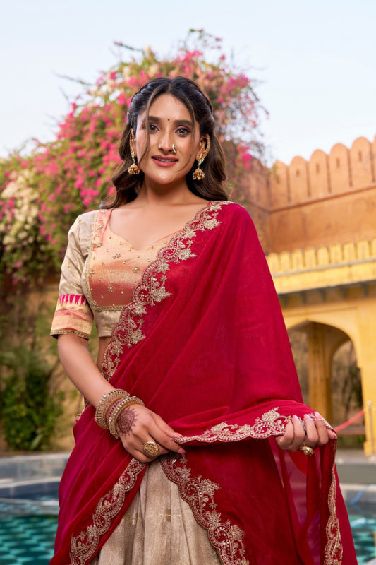 Latest Semi Stitched Lehenga Choli With Dupatta.