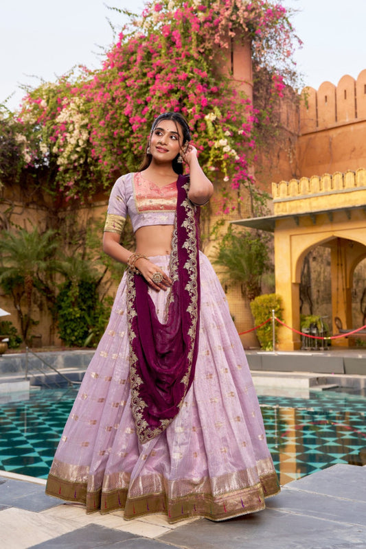 Latest Semi Stitched Lehenga Choli With Dupatta.
