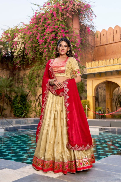 Latest Semi Stitched Lehenga Choli With Dupatta.