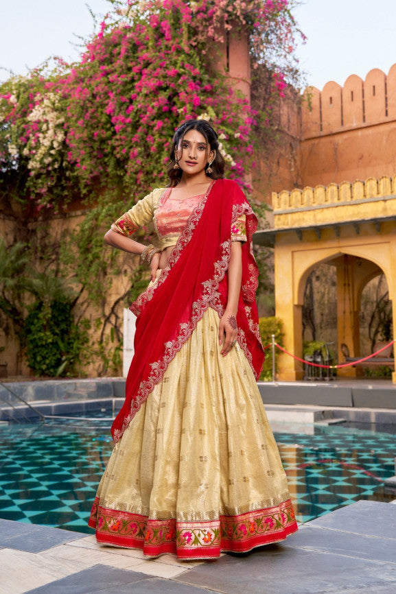 Latest Semi Stitched Lehenga Choli With Dupatta.