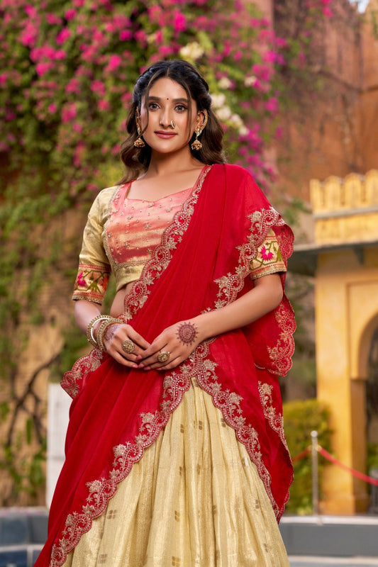 Latest Semi Stitched Lehenga Choli With Dupatta.
