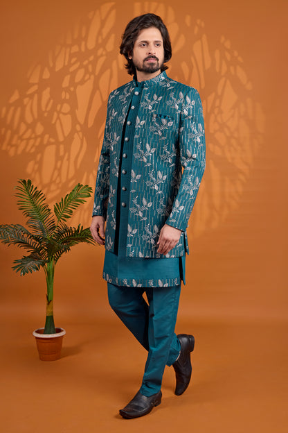 Traditional Indowestren Wear Wedding Sherwani.