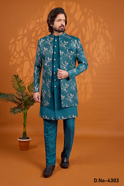 Traditional Indowestren Wear Wedding Sherwani.