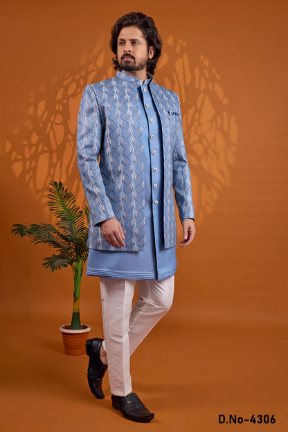 Traditional Indowestren Wear Wedding Sherwani.