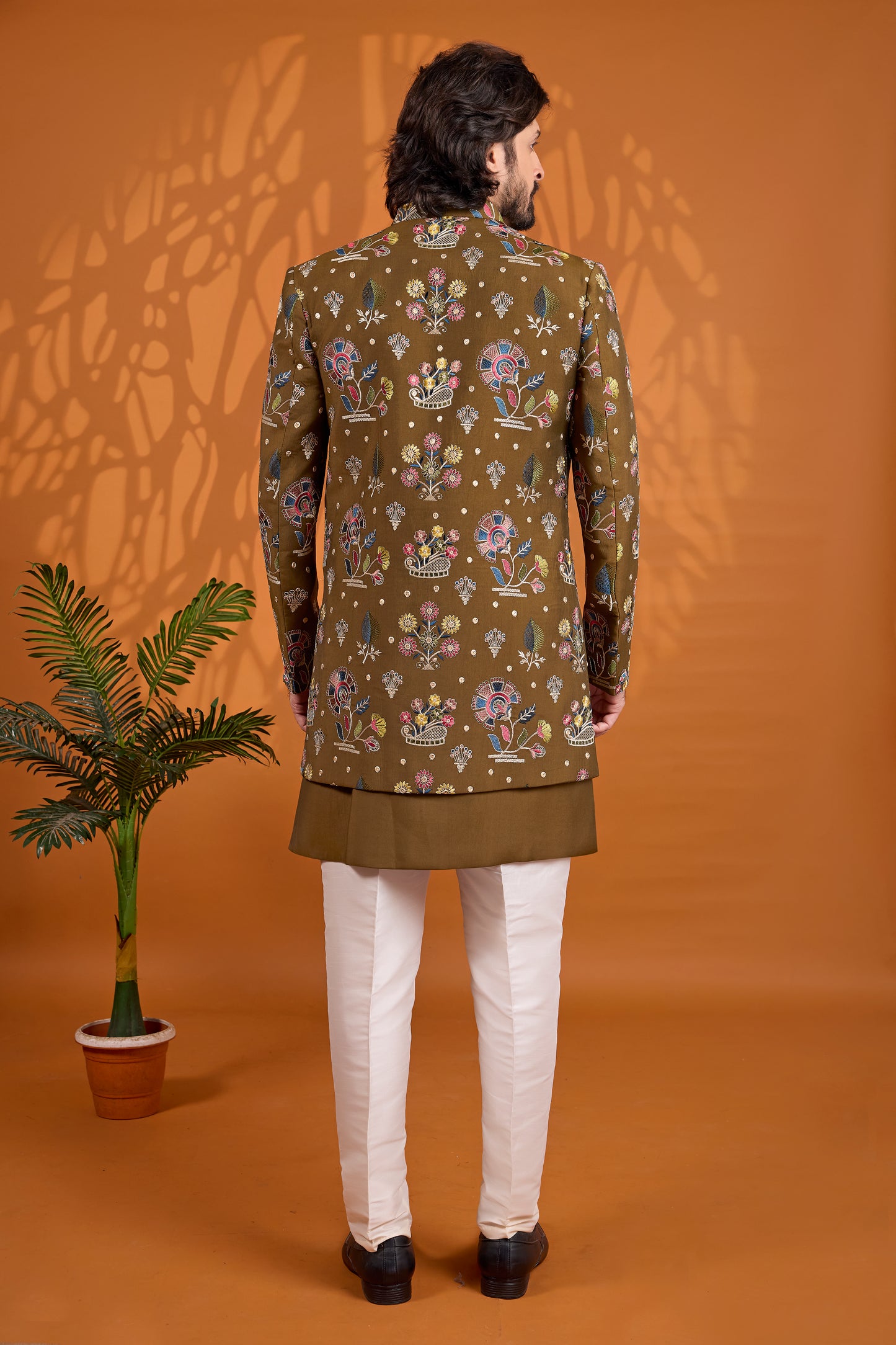 Traditional Indowestren Wear Wedding Sherwani.