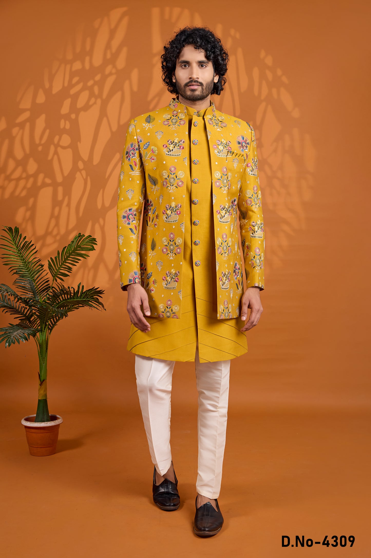 Traditional Indowestren Wear Wedding Sherwani.