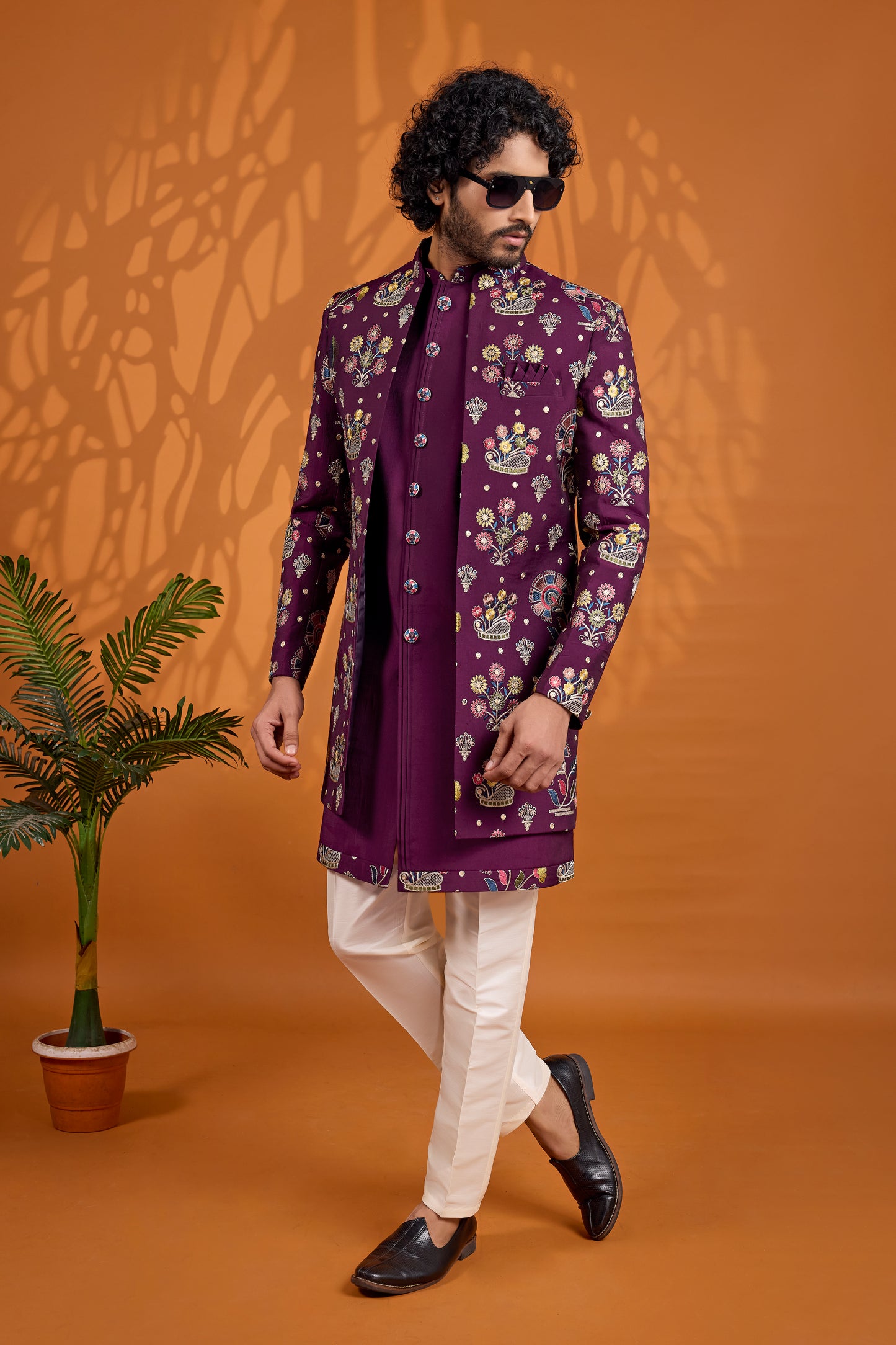 Traditional Indowestren Wear Wedding Sherwani.