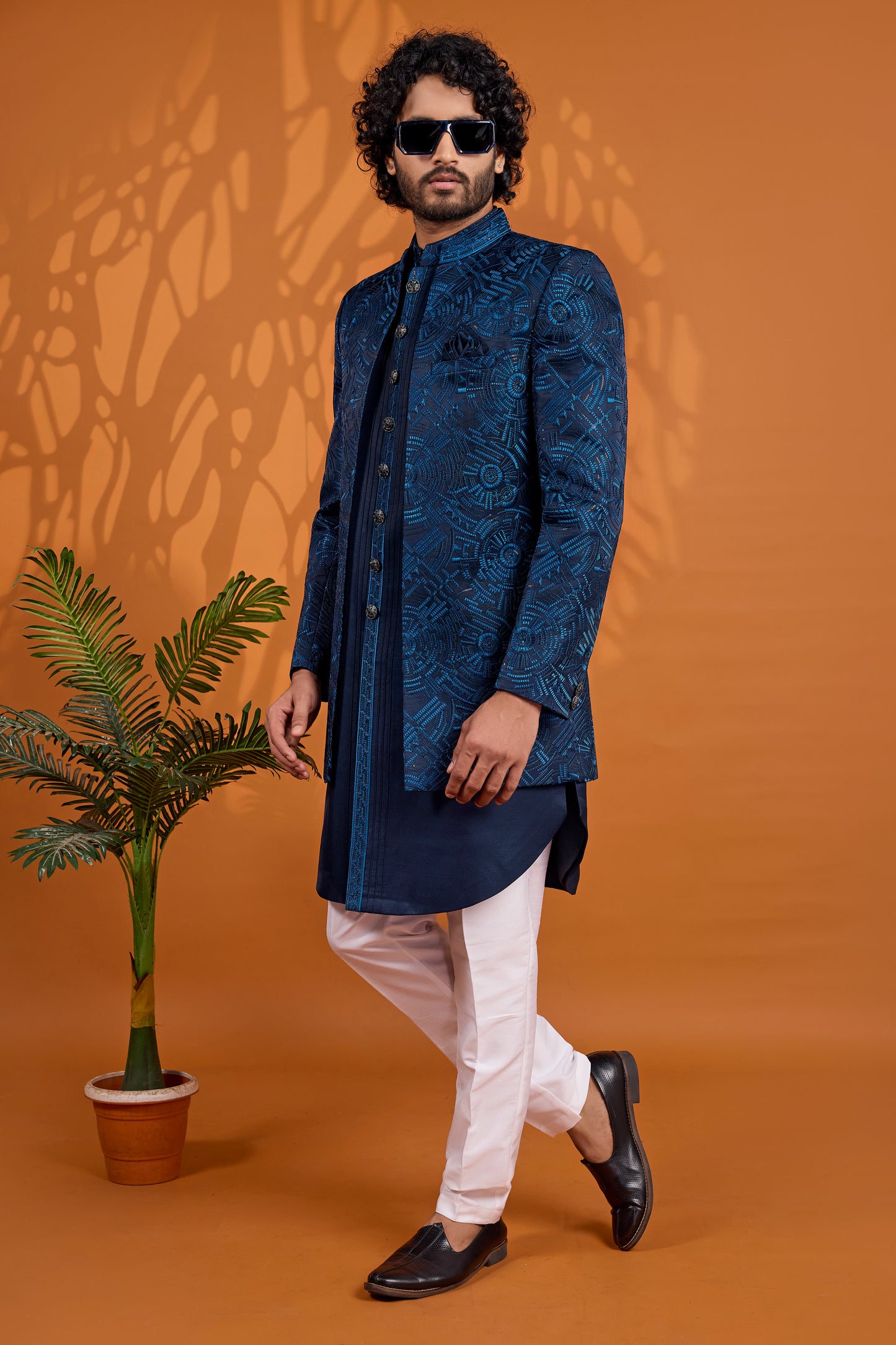 Traditional Indowestren Wear Wedding Sherwani.