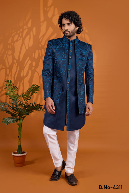Traditional Indowestren Wear Wedding Sherwani.