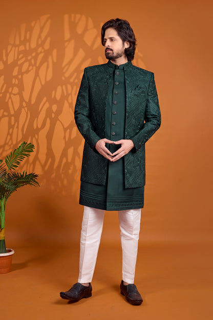 Traditional Indowestren Wear Wedding Sherwani.