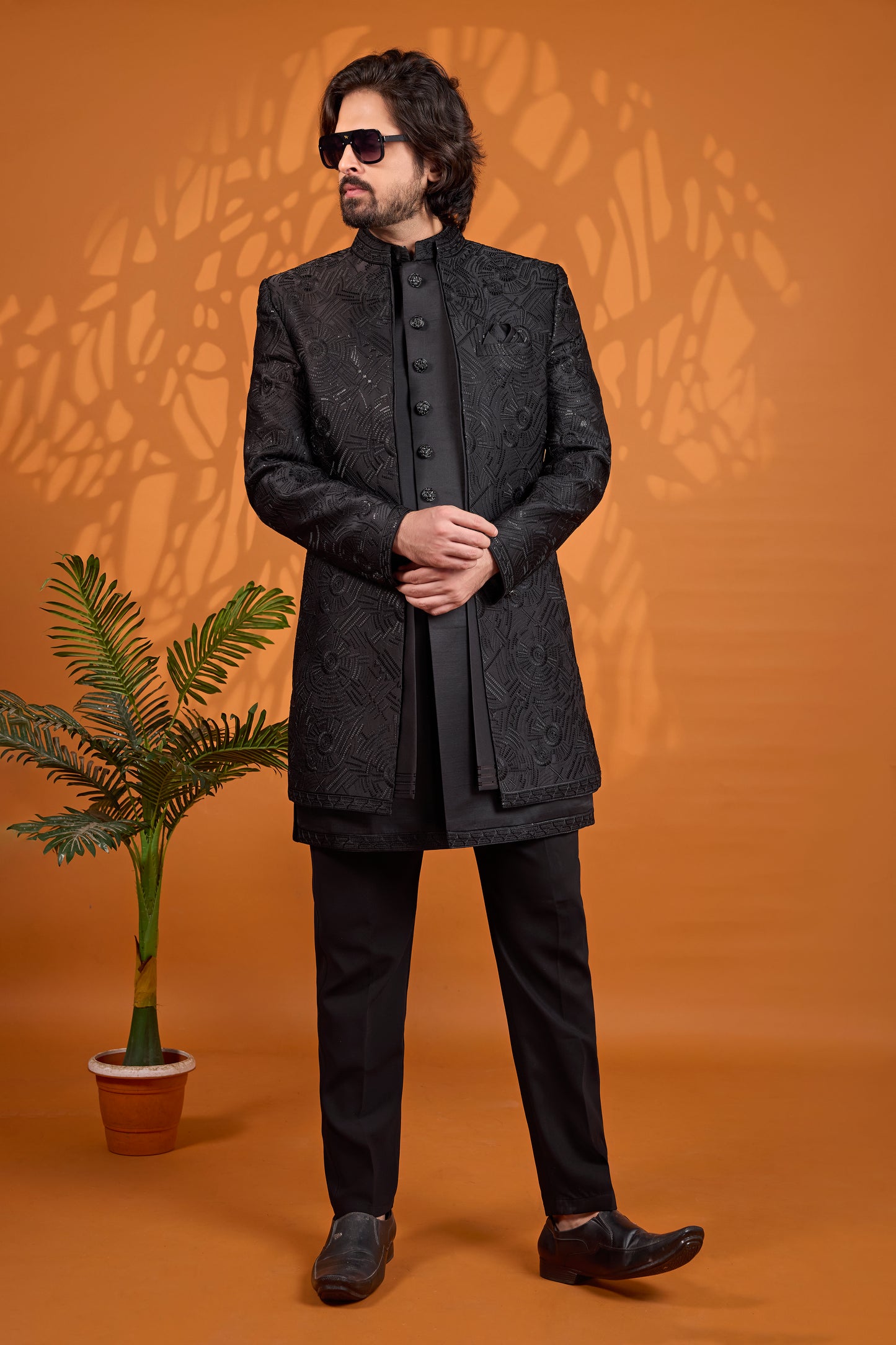 Traditional Indowestren Wear Wedding Sherwani.