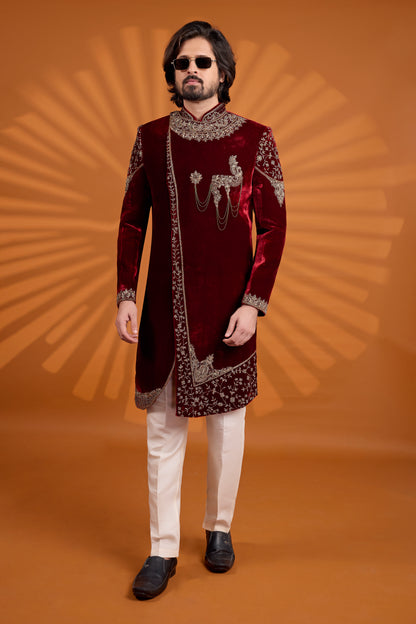Traditional Indowestren Handwork Sherwani