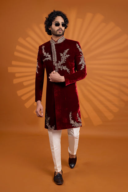 Traditional Indowestren Handwork Sherwani
