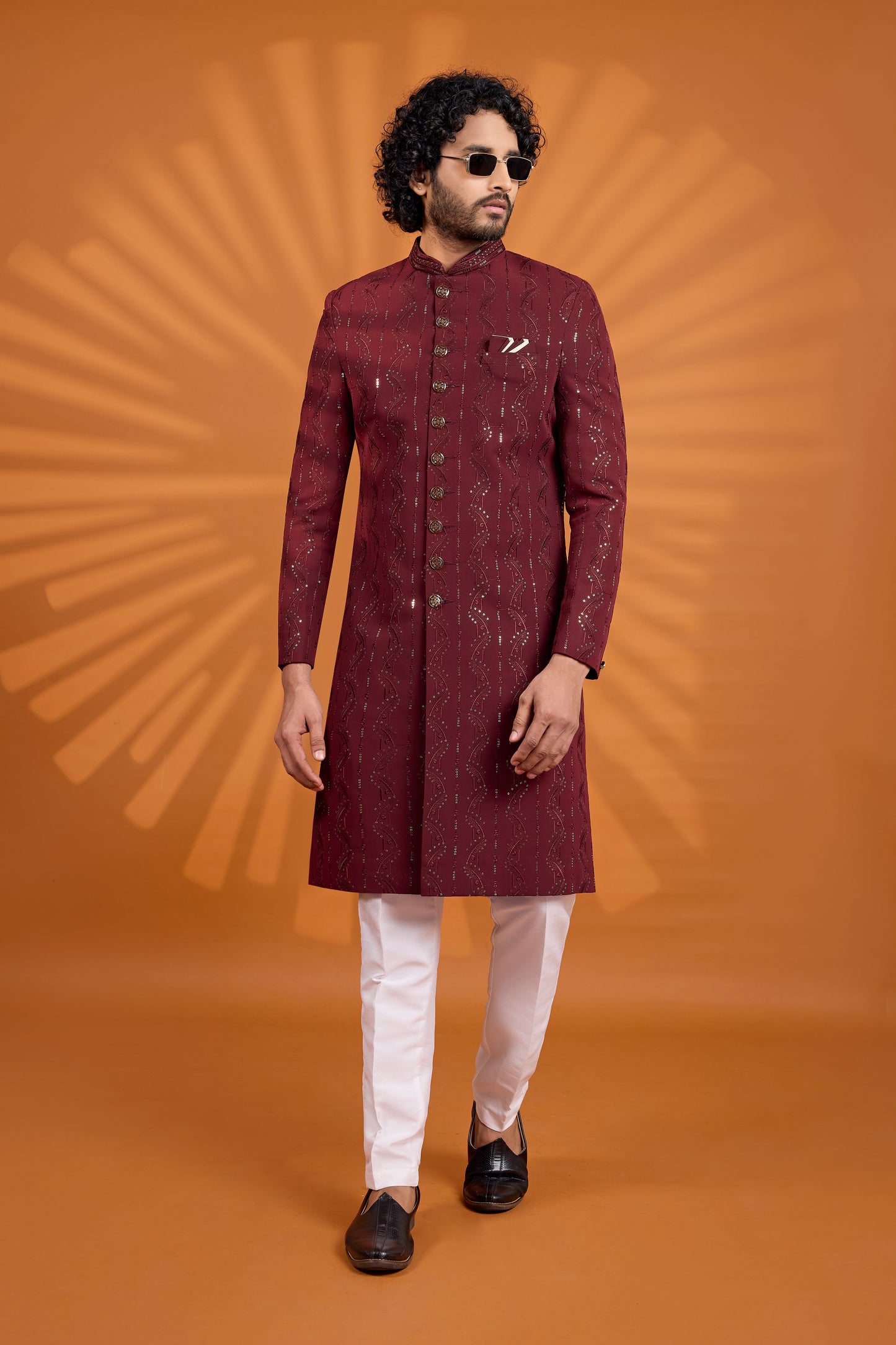 Traditional Indowestren Handwork Sherwani