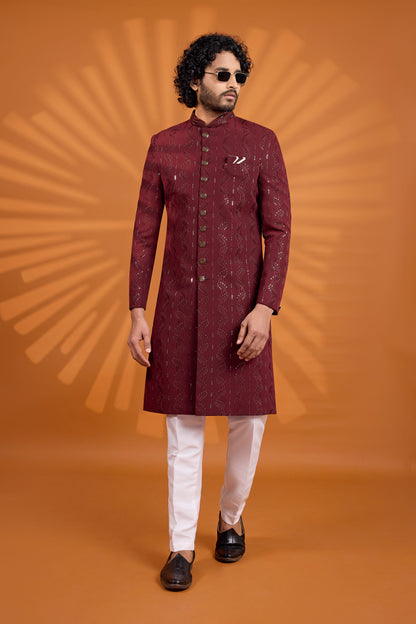 Traditional Indowestren Handwork Sherwani