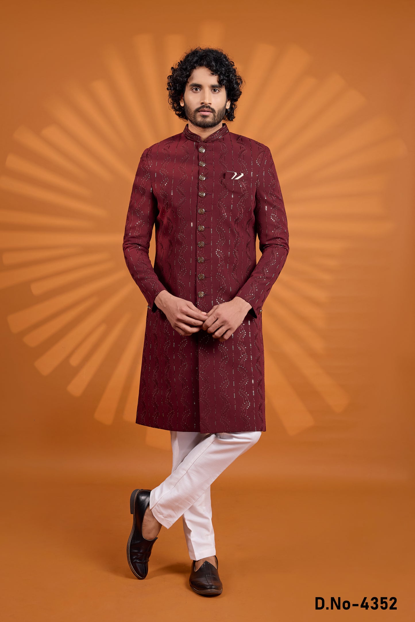 Traditional Indowestren Handwork Sherwani