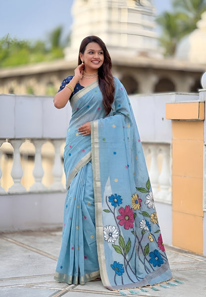 Cotton Silk Saree