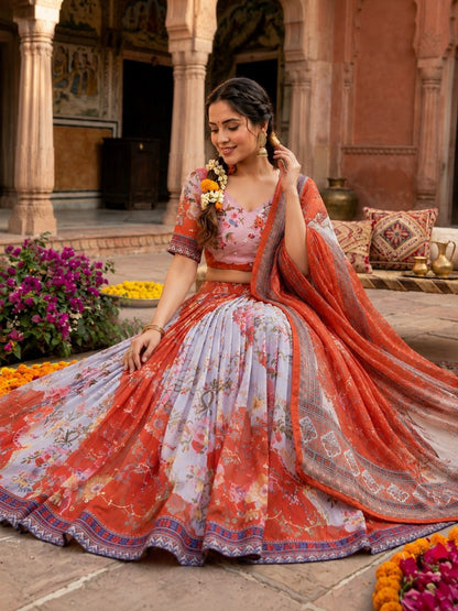 New Semi Stitiched Lehenga Choli