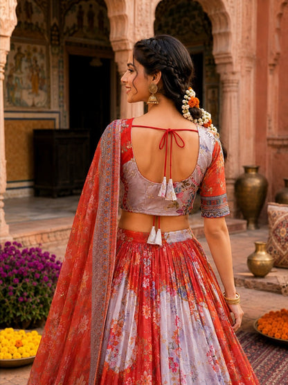 New Semi Stitiched Lehenga Choli