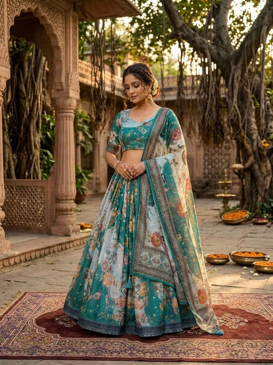 New Semi Stitiched Lehenga Choli