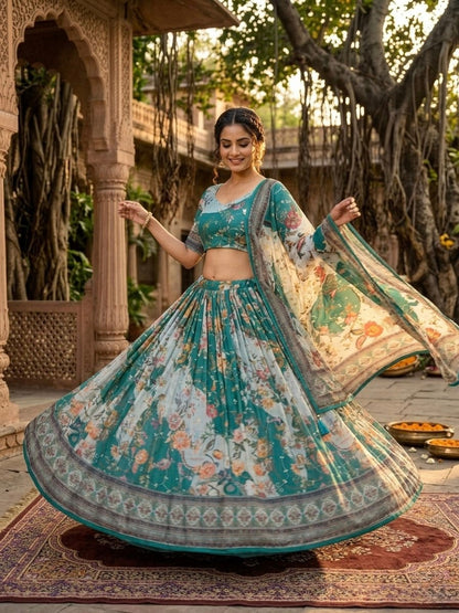 New Semi Stitiched Lehenga Choli