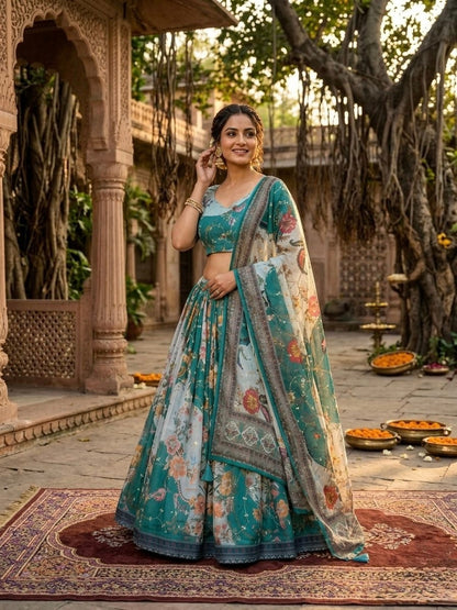 New Semi Stitiched Lehenga Choli