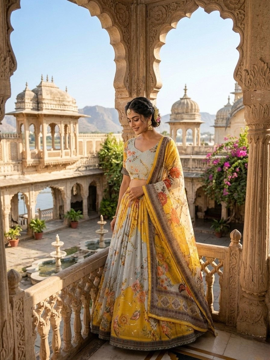 New Semi Stitiched Lehenga Choli