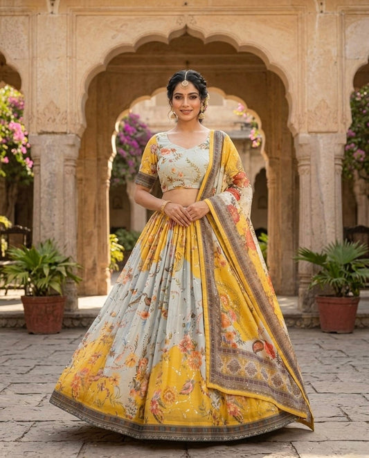 New Semi Stitiched Lehenga Choli
