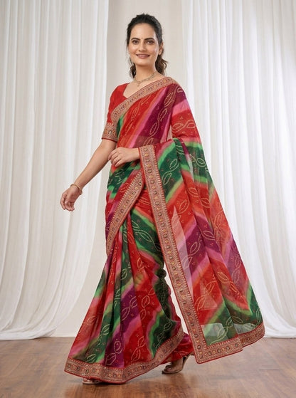 Catalogue Designer Georgette Silk Saree
