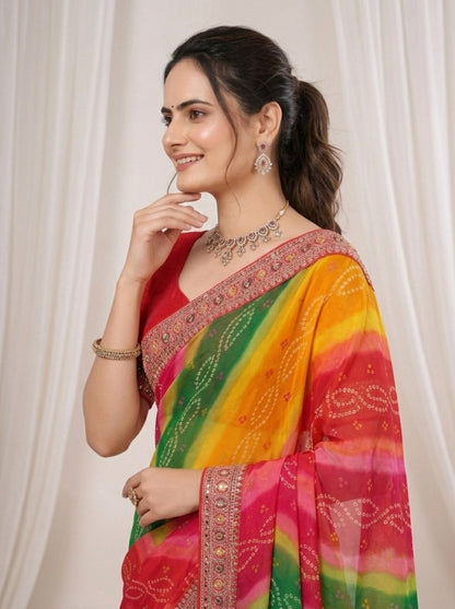 Catalogue Designer Georgette Silk Saree