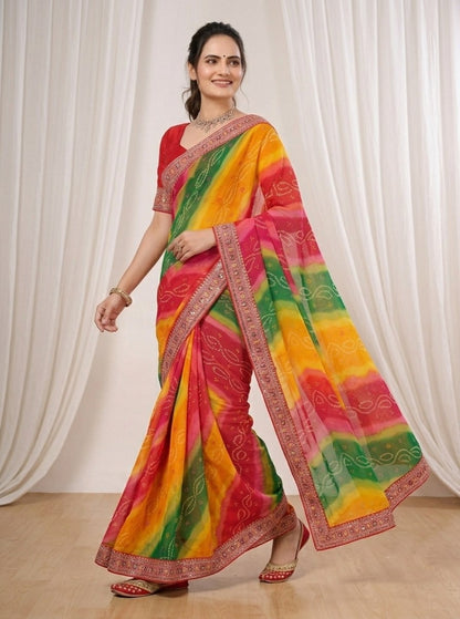 Catalogue Designer Georgette Silk Saree