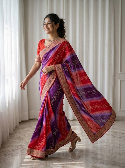 Catalogue Designer Georgette Silk Saree